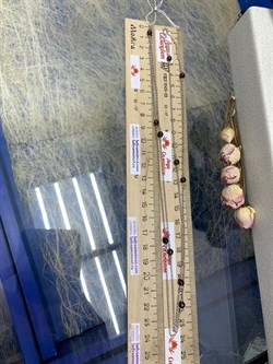 *Колье р.110 Дымчатый Кварц Раухтопаз арт. 8340106191-110-017 Вес 5,18 г - фото 292961