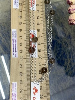 *Колье р.100 Дымчатый Кварц Раухтопаз арт. 8340106114-100-010 Вес 15,55 г - фото 292966 *Колье р.100 Дымчатый Кварц Раухтопаз арт. 8340106114-100-010 Вес 15,55 г - фото 292966