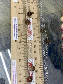 *Колье р.100 Дымчатый Кварц Раухтопаз арт. 8340106114-100-010 Вес 15,55 г - фото 292967 *Колье р.100 Дымчатый Кварц Раухтопаз арт. 8340106114-100-010 Вес 15,55 г - фото 292967