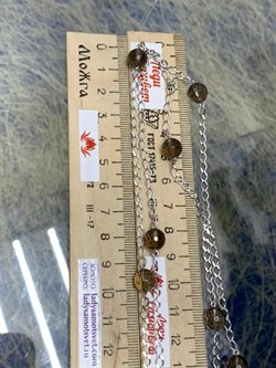 *Колье р.100 Дымчатый Кварц Раухтопаз арт. 8340106114-100-010 Вес 15,55 г - фото 292968 *Колье р.100 Дымчатый Кварц Раухтопаз арт. 8340106114-100-010 Вес 15,55 г - фото 292968