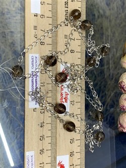 *Колье р.100 Дымчатый Кварц Раухтопаз арт. 8340106114-100-010 Вес 15,55 г - фото 292970 *Колье р.100 Дымчатый Кварц Раухтопаз арт. 8340106114-100-010 Вес 15,55 г - фото 292970