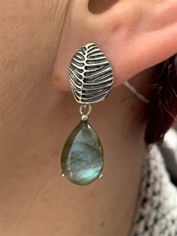 *Серьги Лабрадор Бразилия арт. 2310Л01382-219 Вес 6,88 г - фото 292989 *Серьги Лабрадор Бразилия арт. 2310Л01382-219 Вес 6,88 г - фото 292989