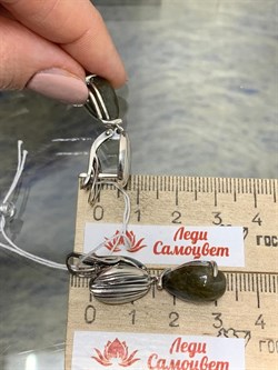 *Серьги Лабрадор Бразилия арт. 2310Л01374-134 Вес 7,81 г - фото 293057 *Серьги Лабрадор Бразилия арт. 2310Л01374-134 Вес 7,81 г - фото 293057