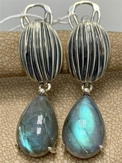 *Серьги Лабрадор Бразилия арт. 2310Л01374-134 Вес 7,81 г - фото 293059 *Серьги Лабрадор Бразилия арт. 2310Л01374-134 Вес 7,81 г - фото 293059