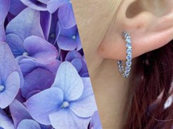 *Серьги Конго Танзанит Африка арт. 2340961315-954 Вес 3,41 г - фото 293151 *Серьги Конго Танзанит Африка арт. 2340961315-954 Вес 3,41 г - фото 293151