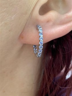 *Серьги Конго Танзанит Африка арт. 2340961315-954 Вес 3,41 г - фото 293152 *Серьги Конго Танзанит Африка арт. 2340961315-954 Вес 3,41 г - фото 293152