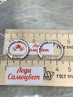 *Серьги Конго Танзанит Африка арт. 2340961315-954 Вес 3,41 г - фото 293155 *Серьги Конго Танзанит Африка арт. 2340961315-954 Вес 3,41 г - фото 293155