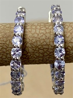 *Серьги Конго Танзанит Африка арт. 2340961315-954 Вес 3,41 г - фото 293156 *Серьги Конго Танзанит Африка арт. 2340961315-954 Вес 3,41 г - фото 293156