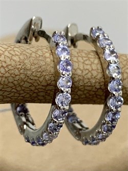 *Серьги Конго Танзанит Африка арт. 2340961315-954 Вес 3,41 г - фото 293157 *Серьги Конго Танзанит Африка арт. 2340961315-954 Вес 3,41 г - фото 293157