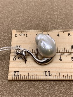 *Брошь Царевна Лебедь Белый Жемчуг Барокко д.14*18мм арт. 4.5503.0.x-813 Вес 8,59 г - фото 293224 *Брошь Царевна Лебедь Белый Жемчуг Барокко д.14*18мм арт. 4.5503.0.x-813 Вес 8,59 г - фото 293224