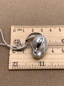 *Брошь Царевна Лебедь Белый Жемчуг Барокко д.14*18мм арт. 4.5503.0.x-813 Вес 8,59 г - фото 293226 *Брошь Царевна Лебедь Белый Жемчуг Барокко д.14*18мм арт. 4.5503.0.x-813 Вес 8,59 г - фото 293226