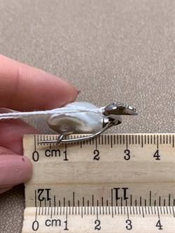 *Брошь Царевна Лебедь Белый Жемчуг Барокко д.14*18мм арт. 4.5503.0.x-813 Вес 8,59 г - фото 293227 *Брошь Царевна Лебедь Белый Жемчуг Барокко д.14*18мм арт. 4.5503.0.x-813 Вес 8,59 г - фото 293227