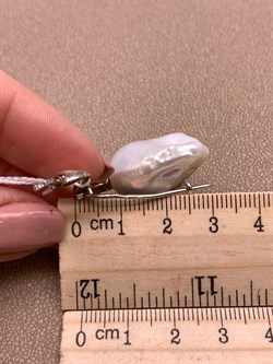 *Брошь Царевна Лебедь Белый Жемчуг Барокко д.14*18мм арт. 4.5563.0.x-707 Вес 9,06 г - фото 293237 *Брошь Царевна Лебедь Белый Жемчуг Барокко д.14*18мм арт. 4.5563.0.x-707 Вес 9,06 г - фото 293237