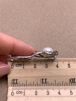 *Брошь Золотая Рыбка Белый Жемчуг д.10*10,5мм арт. 4.0230.0.b-328 Вес 6,52 г - фото 293255 *Брошь Золотая Рыбка Белый Жемчуг д.10*10,5мм арт. 4.0230.0.b-328 Вес 6,52 г - фото 293255