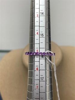 *Кольцо р.16 Аметист арт. 1340061315-160-443 Вес 1,81 г - фото 293322