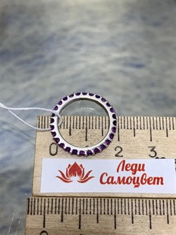 *Кольцо р.16 Аметист арт. 1340061315-160-443 Вес 1,81 г - фото 293324