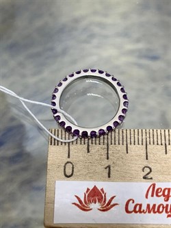 *Кольцо р.16 Аметист арт. 1340061315-160-443 Вес 1,81 г - фото 293325
