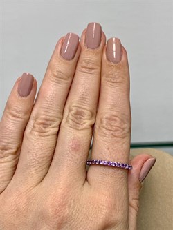 *Кольцо р.18,5 Аметист арт. 1340061315-185-291 Вес 1,89 г - фото 293347