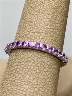 *Кольцо р.18,5 Аметист арт. 1340061315-185-291 Вес 1,89 г - фото 293353