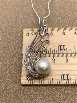 *Брошь Крыло Ангела Белый Жемчуг д.11*11,5мм арт. 4.0233.0.b-168 Вес 6,06 г - фото 293382 *Брошь Крыло Ангела Белый Жемчуг д.11*11,5мм арт. 4.0233.0.b-168 Вес 6,06 г - фото 293382