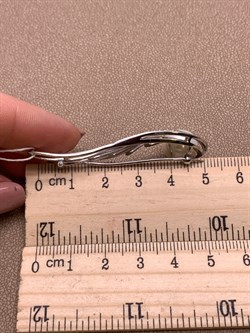 *Брошь Крыло Ангела Белый Жемчуг д.11*11,5мм арт. 4.0233.0.b-168 Вес 6,06 г - фото 293384 *Брошь Крыло Ангела Белый Жемчуг д.11*11,5мм арт. 4.0233.0.b-168 Вес 6,06 г - фото 293384