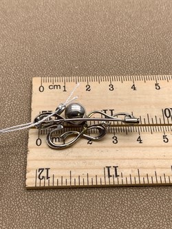 *Брошь Белый Жемчуг д.9*9,5мм арт. 4.0283.0.b-706 Вес 4,31 г - фото 293391