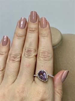 *Кольцо р.19,5 Аметист арт. 1340790120-392 Вес 2,9 г - фото 293413 *Кольцо р.19,5 Аметист арт. 1340790120-392 Вес 2,9 г - фото 293413