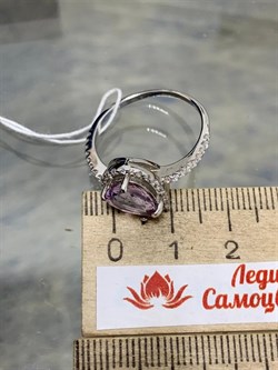 *Кольцо р.19,5 Аметист арт. 1340790120-392 Вес 2,9 г - фото 293417 *Кольцо р.19,5 Аметист арт. 1340790120-392 Вес 2,9 г - фото 293417