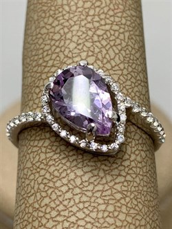 *Кольцо р.19,5 Аметист арт. 1340790120-392 Вес 2,9 г - фото 293420 *Кольцо р.19,5 Аметист арт. 1340790120-392 Вес 2,9 г - фото 293420