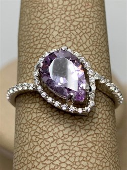 *Кольцо р.19,5 Аметист арт. 1340790120-392 Вес 2,9 г - фото 293421 *Кольцо р.19,5 Аметист арт. 1340790120-392 Вес 2,9 г - фото 293421