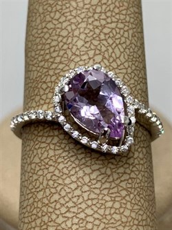 *Кольцо р.19,5 Аметист арт. 1340790120-392 Вес 2,9 г - фото 293422 *Кольцо р.19,5 Аметист арт. 1340790120-392 Вес 2,9 г - фото 293422