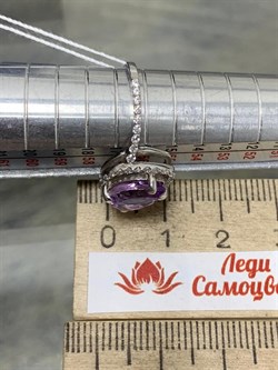 *Кольцо р.18 Аметист арт. 1340790120-829 Вес 2,84 г - фото 293427
