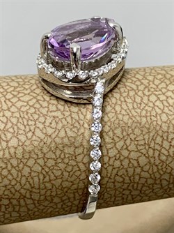 *Кольцо р.18 Аметист арт. 1340790120-829 Вес 2,84 г - фото 293434