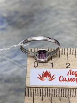 *Кольцо р.19,5 Аметист арт. 3837003145-944 Вес 2 г - фото 293451