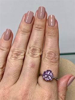 *Кольцо р.18 Аметист арт. 3837003007-319 Вес 1,78 г - фото 293456