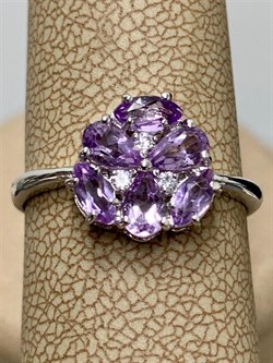 *Кольцо р.18 Аметист арт. 3837003007-319 Вес 1,78 г - фото 293463