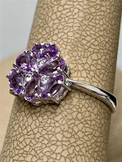 *Кольцо р.18 Аметист арт. 3837003007-319 Вес 1,78 г - фото 293464