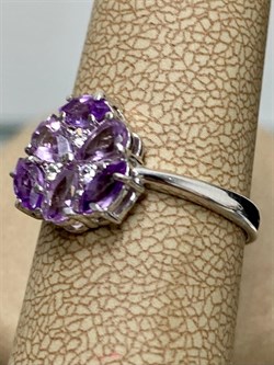*Кольцо р.17 Аметист арт. 3837003007-334 Вес 1,85 г - фото 293472