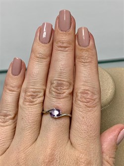 *Кольцо р.17 Аметист арт. 3067003077-947 Вес 1,36 г - фото 293496