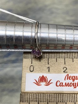 *Кольцо р.17 Аметист арт. 3067003077-947 Вес 1,36 г - фото 293498