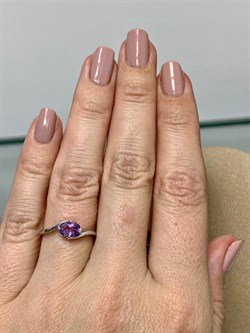 *Кольцо р.16,5 Аметист арт. 3067003077-341 Вес 1,36 г - фото 293507