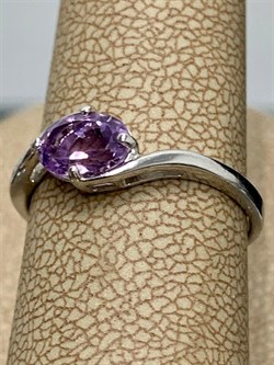 *Кольцо р.16,5 Аметист арт. 3067003077-341 Вес 1,36 г - фото 293514