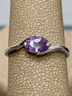 *Кольцо р.18,5 Аметист арт. 3067003077-955 Вес 1,45 г - фото 293523