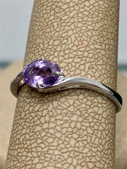 *Кольцо р.18,5 Аметист арт. 3067003077-955 Вес 1,45 г - фото 293524