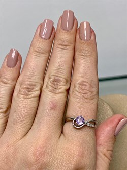 *Кольцо р.18 Аметист арт. 3837003269-414 Вес 1,72 г - фото 293551