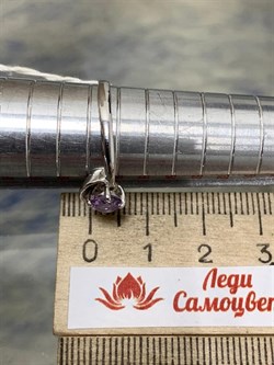 *Кольцо р.18 Аметист арт. 3837003269-414 Вес 1,72 г - фото 293553