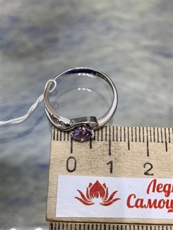 *Кольцо р.18 Аметист арт. 3837003269-414 Вес 1,72 г - фото 293555