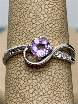 *Кольцо р.17 Аметист арт. 3837003269-413 Вес 1,72 г - фото 293562