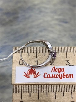 *Кольцо р.17 Аметист арт. 3837003269-413 Вес 1,72 г - фото 293566