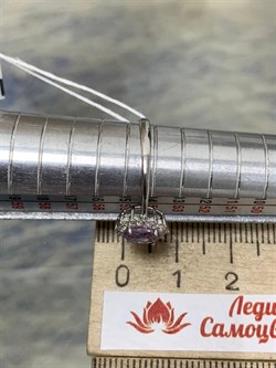 *Кольцо р.17,5 Аметист арт. 3837003444л-381 Вес 1,50 г - фото 293589